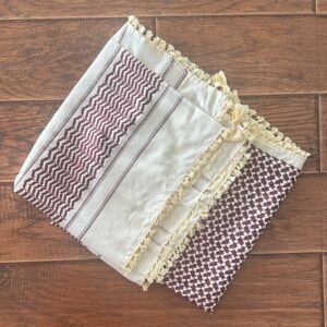 Luxurious Cream and Brown Keffiyeh